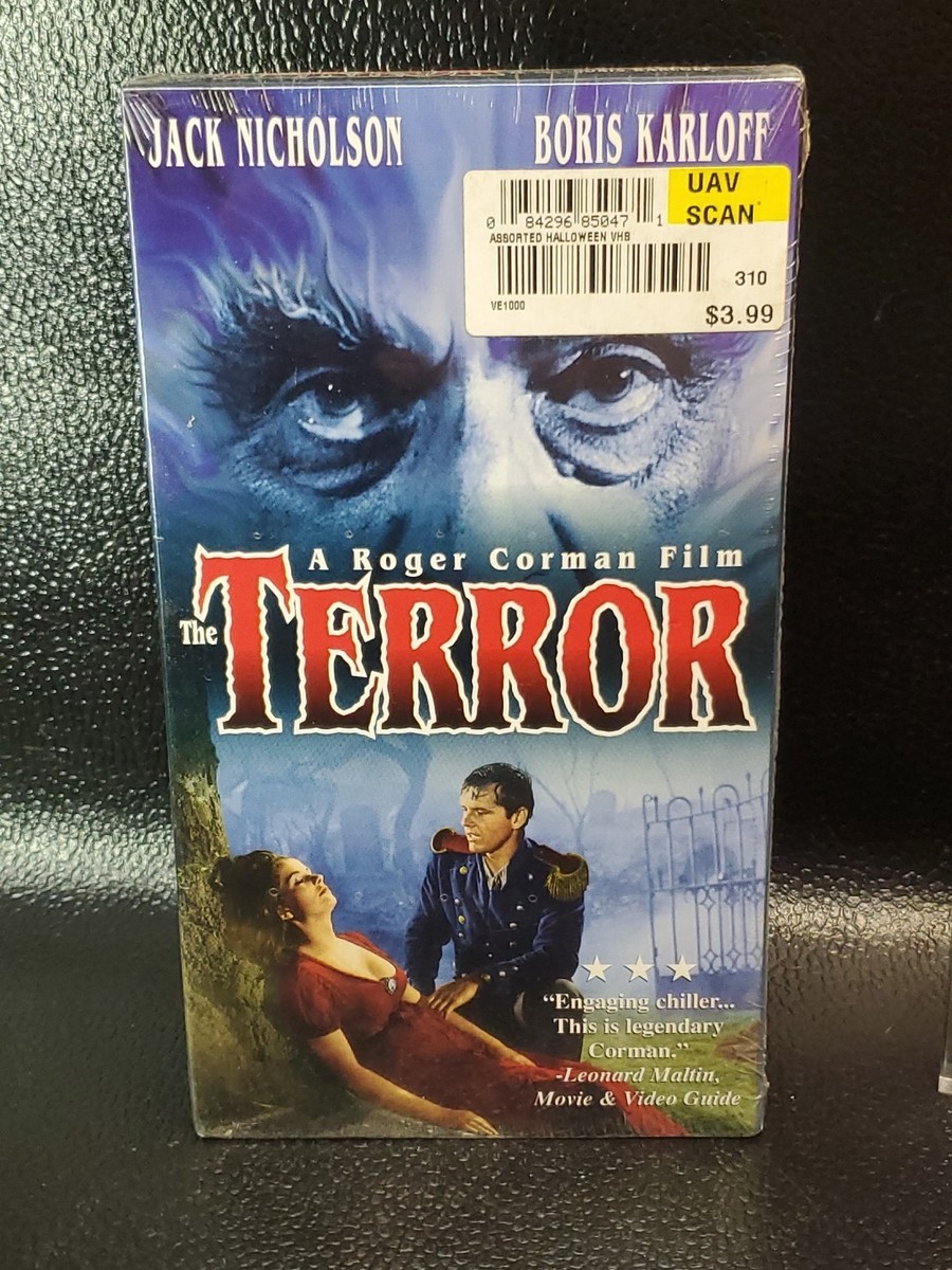 The Terror VHS 1998 UAV Release Horror Jack Nicholson Boris