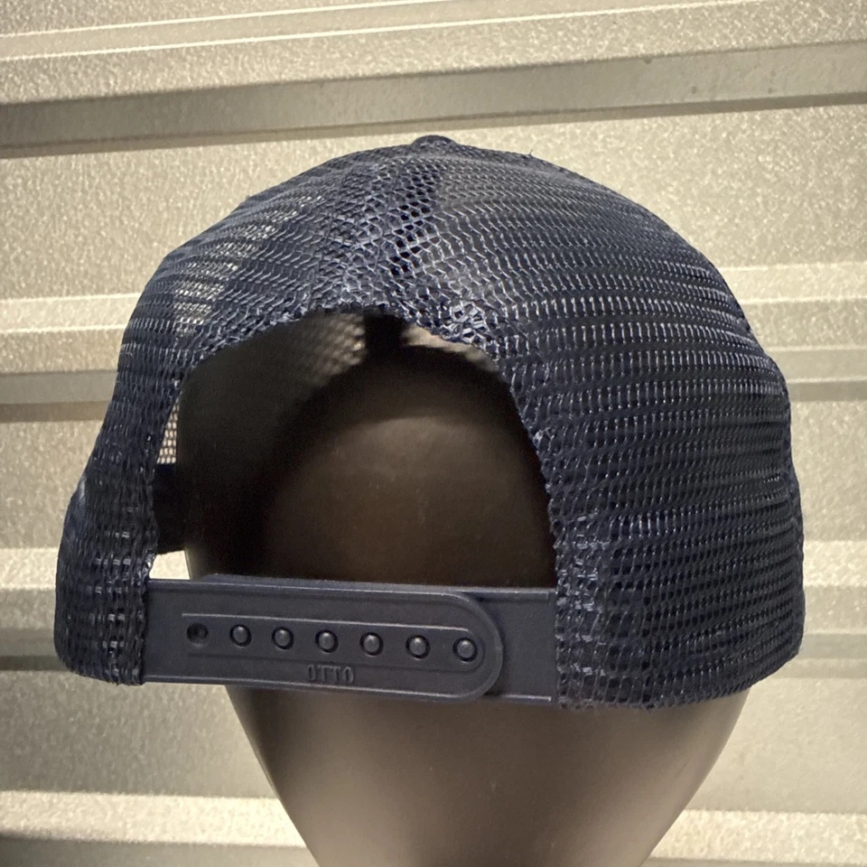 Sombrero NASA Azul Marino Gorra Snap Back Talla Única Malla Camionero Parche Ajustable LOGO Foto 2 de 4