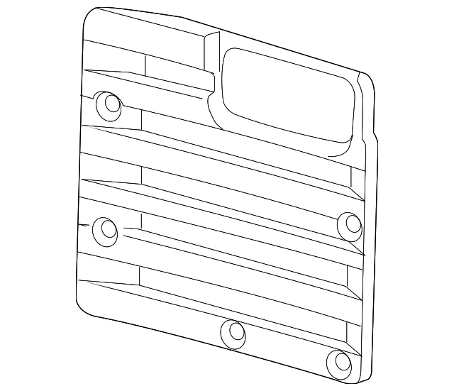 Genuine GM Black Passenger Side Rear Door Trim Panel 23449569 Foto 3 de 4