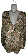 Show Me Your Mumu Sz S Womens Green Floral Cottagecore Boho Ethereal Romper