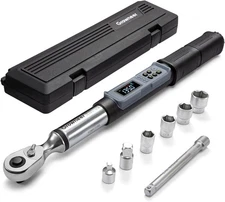 GROWNEER Digital Torque Wrench, 5-99.6 Ft-lbs/6.8-135 Nm, Balck 