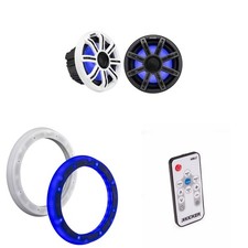 Kicker 51MSC84 8" LED Premium Marine Speakers  51KLSR88 - 8.8-Inch to 8-Inch...