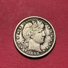 (1) Beautiful Toned Antique 1899-P Barber Quarter CHOICE VF-VERY FINE