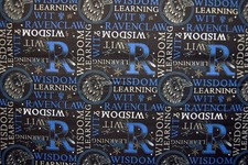 Harry Potter Ravenclaw black/blue Cotton Fabric-SOLD BY THE HALF YARD