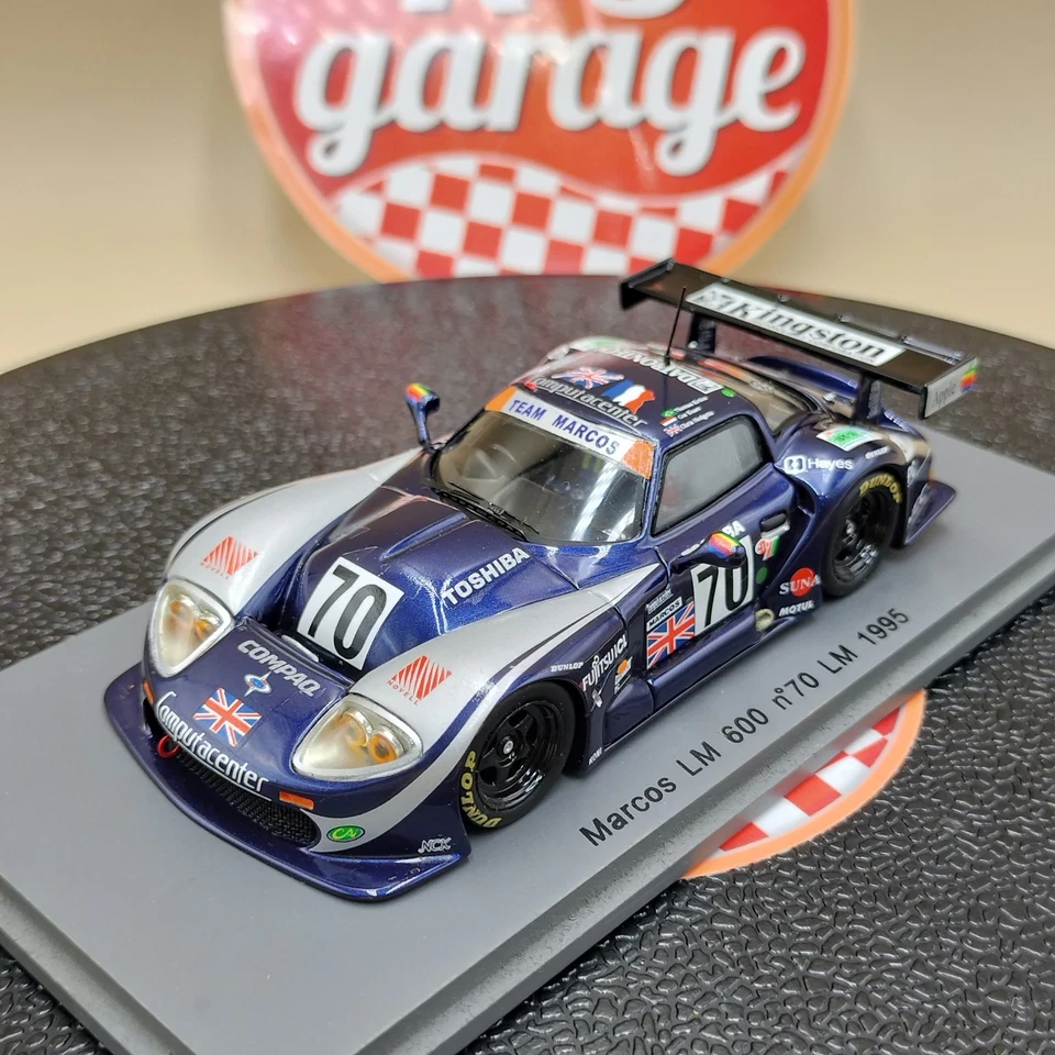 SPARK 1/43 Marcos LM 600 #70 LeMans 1995 Euser Hodgetts Erdos S0781 - Image 2 of 4
