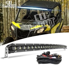 Roof 42" Curved LED Light Bar Wire Kit For Can-am Maverick Sport 1000/1000R MAX