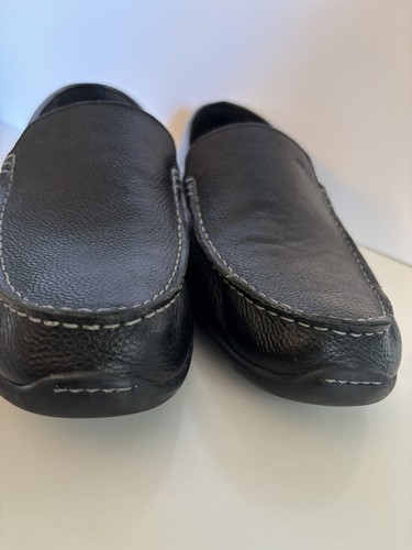 Ecco Tommy Bahama Herren Schwarz Halbschuh Leder Fahren Schuhe US Größe 10 - Bild 2 von 14
