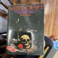 Witchcraft: The Story of Man's Quest Hardcover by Eric Maple Magic Supernatural