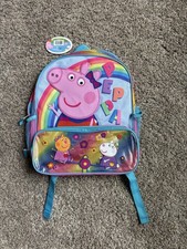 Peppa Pig Rainbow Character Kids School Backpack New With Tags Vintage 2003