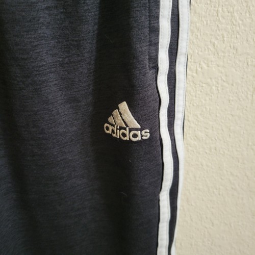 Adidas Pants Boys Track Black & Dark Gray Jogger Size 14/16 - Picture 5 of 8