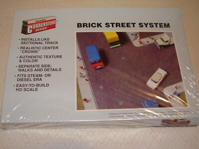 (NEW) Walthers Cornerstone HO  Scale  Brick Street System Kit #933-3139