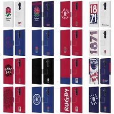 OFFICIAL ENGLAND RUGBY UNION 2016/17 THE ROSE LEATHER BOOK CASE FOR NOKIA PHONES