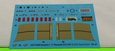 71 1971 Gtx Plymouth 440 124 Decal Sheet Dash Cluster Emblems Revell