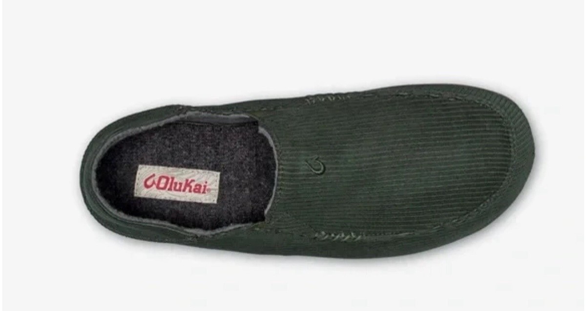 Olukai Moloa Slippers Gray Corduroy Slip On Comfort Casual Shoes‎ Men\'s 15 Olukai Moloa Slippers Gray Corduroy Slip‎ On Comfort Casual  main image 2