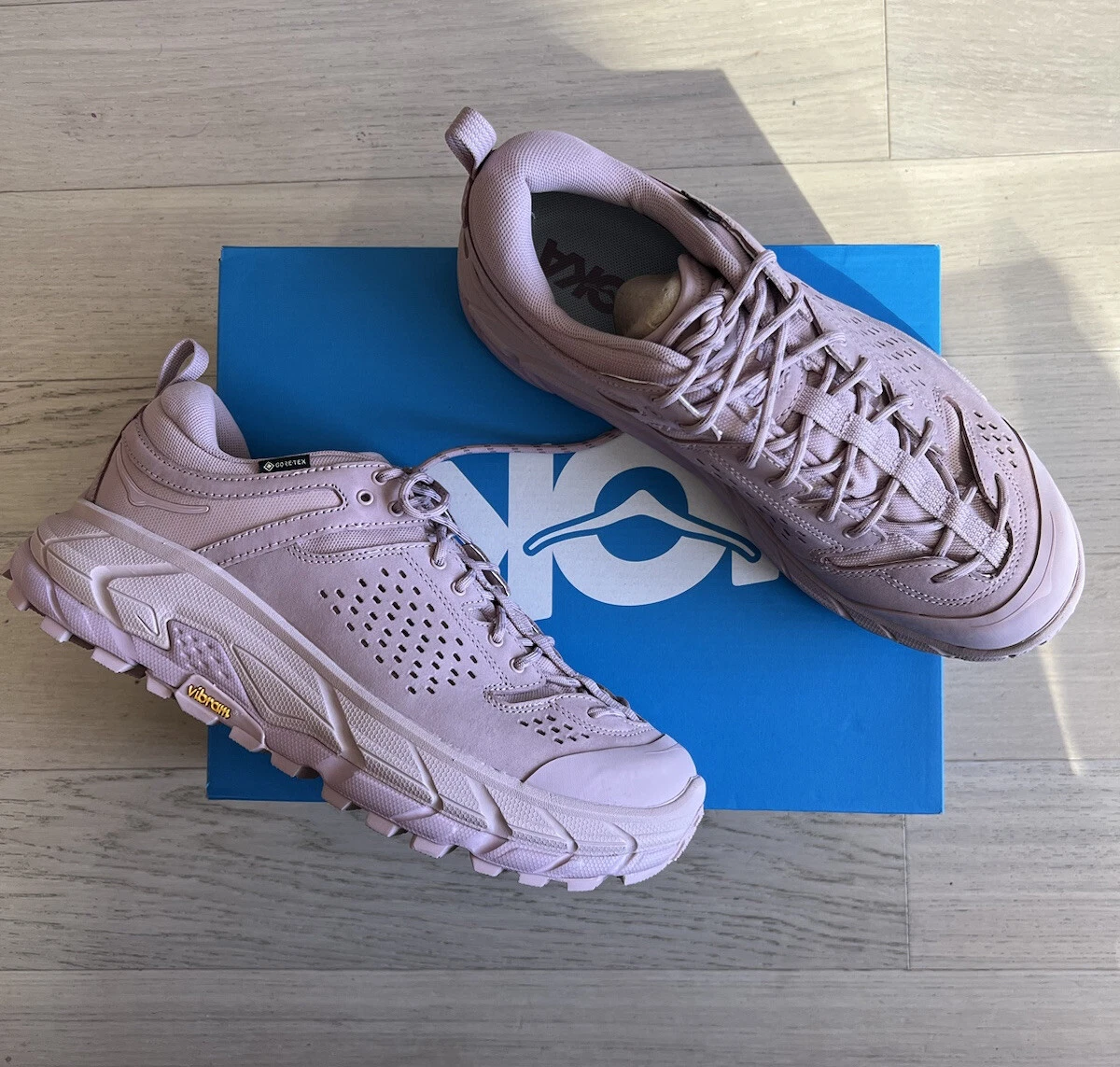 Hoka Tor Ultra Lo PMV Pale Mauve Pink GTX Goretex Boots Sneakers Kaha Eg 10 9.5
