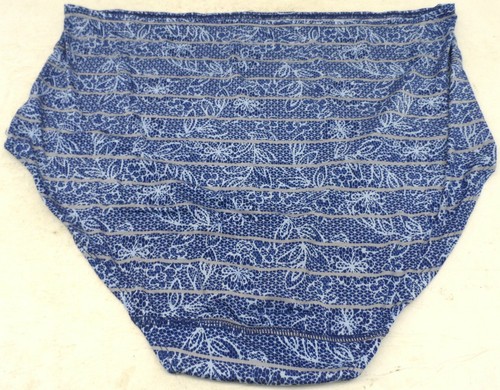 Fruit of the Loom Women's Hi-Cut Panty Blue Floral Size 10/3XL New w/o Tags - Picture 2 of 3