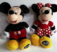 Official Walt Disney World Mickey  Minnie Mouse 10   Beanbag Plush Stuffed Toys