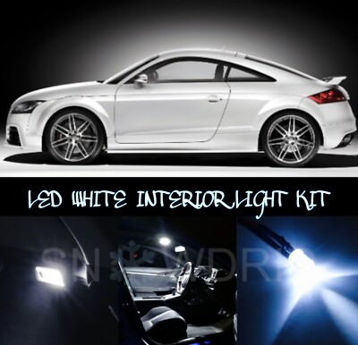 FÜR AUDI TT MK2 8J 07-14 LED XENON HELLWEISS INNENRAUM GLÜHBIRNEN KIT UPGRADE
