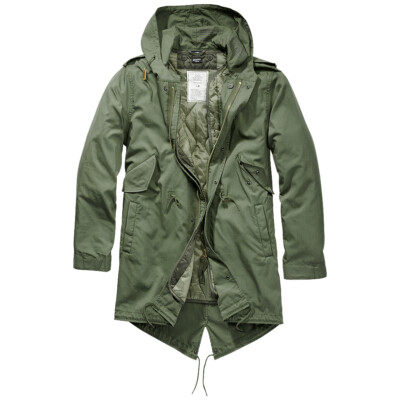 Brandit M51 US Parka Städtisch Beschichtung Fischschwanz Herren Baumwolle Oliv