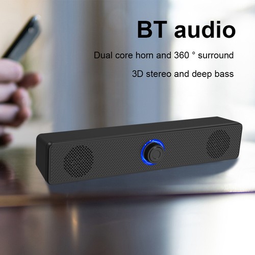 Bluetooth-compatible Speaker USB 3.5 Jack Subwoofer Wired Loudspeaker for Laptop - Afbeelding 1 van 10