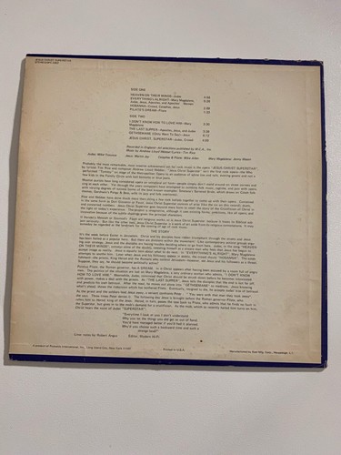 Musical Excerpts From The Rock Opera Jesus Christ Superstar Pickwick 3262 LP VG+ - Picture 2 of 7