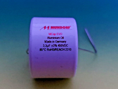 MUNDORF MCAP EVO OIL 3,3µf 450V innovativer audiophiler Kondensator