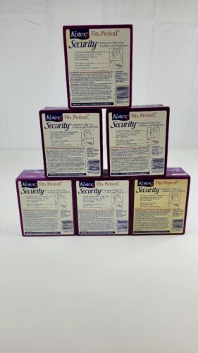 6x Vintage Kotex Security Tampons Regular 18 Ct READ Sealed - Picture 14 of 14