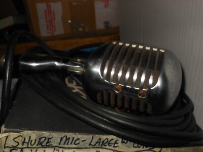 Vintage 1940's SHURE 55 Fatboy Low-Z Dynamic Microphone cable