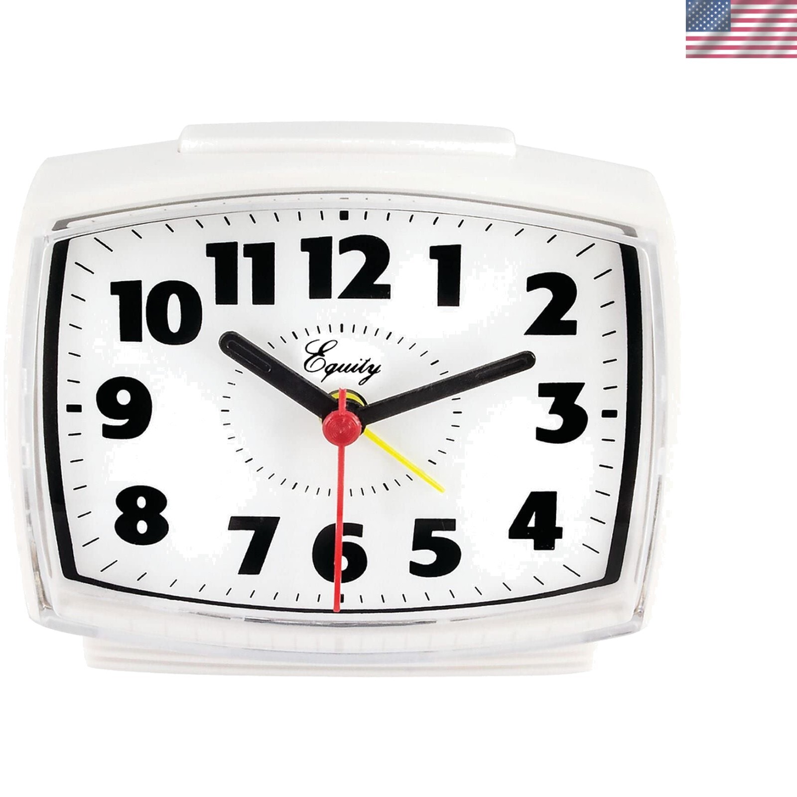 Slim Corded Silent Alarm Clock - Modern Design & Easy-to-Use Features