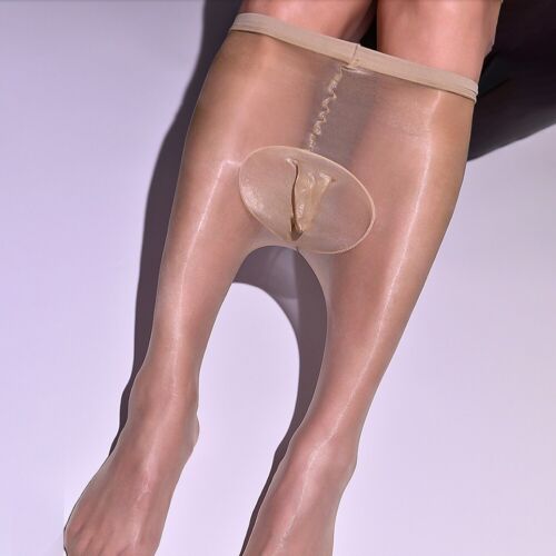 Para Hombres Sexy Aceite Transparente Brillante Pantimedias Medias Utral-Finas Medias Funda - Imagen 19 de 45