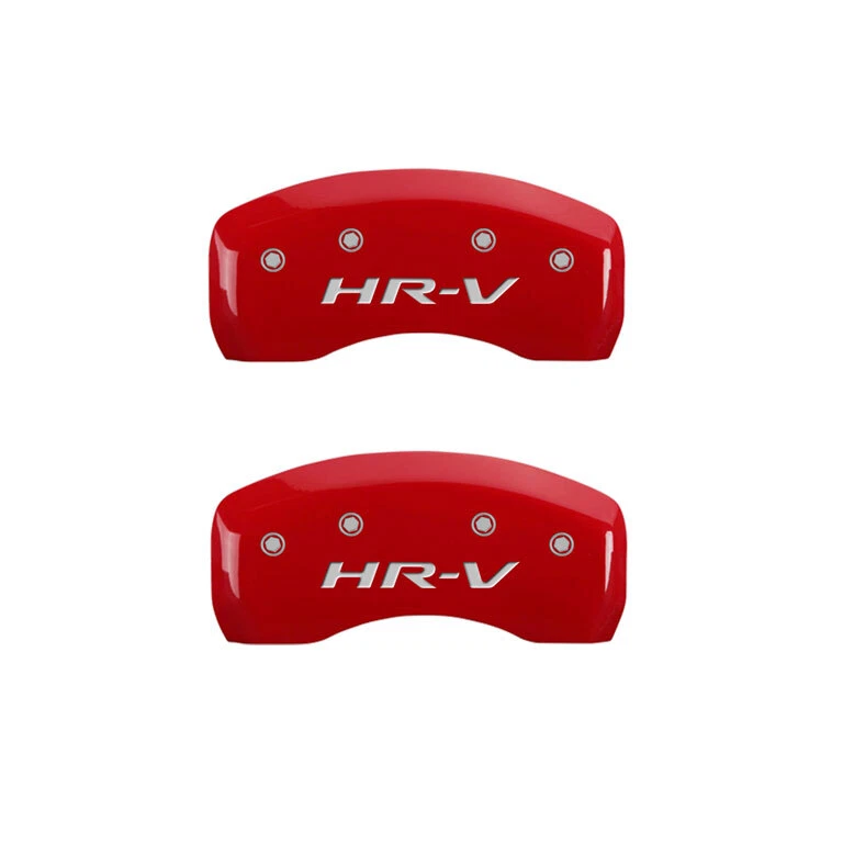 Juego de 4 cubiertas de pinzas de disco de freno MGP rojas delanteras + traseras HRV 2016-2023 "Honda HR-V" HRV Foto 3 de 4