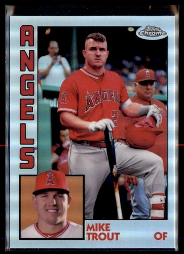 2019 Topps Chrome 1984 Topps Refractor Mike Trout Los Angeles Angels #84TC-17