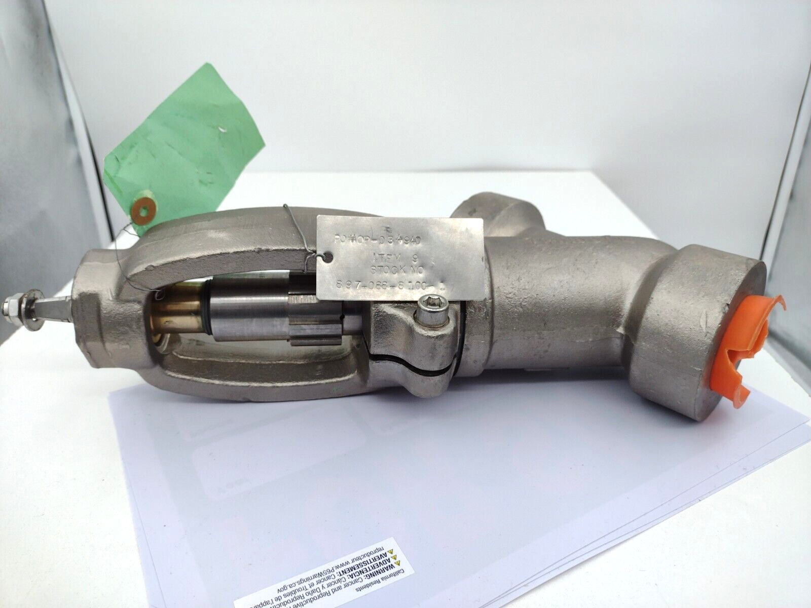 * Conval ClampSeal 1.5-12G2-A105 1.5" Y Globe Valve Series 1500 850F