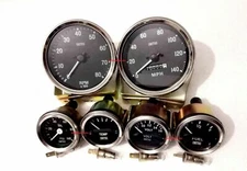 Smiths Kit- Elec Temp + Oil + Fuel +Volt Gauge+Speedometer +Tacho 100 mm