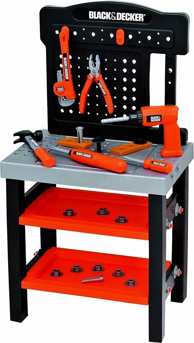 Black & Decker Junior Play Workbench - with 42 Toy Tools and