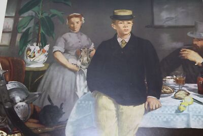 Manet Print Luncheon in the Studio Edouard Vintage 33164
