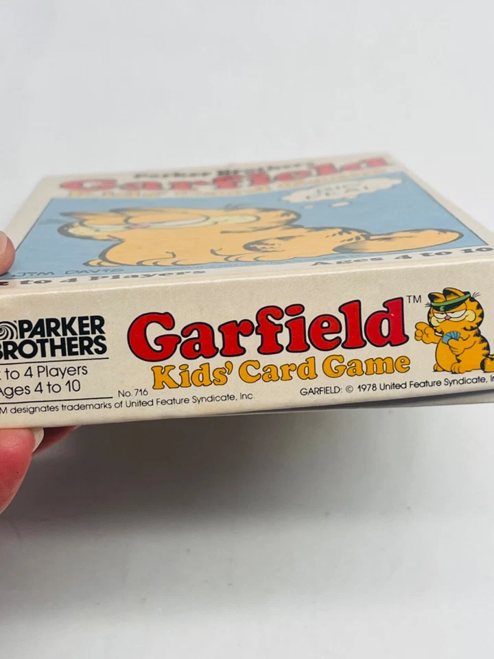 Винтажная детская карточная игра Garfield the Cat от Parker Brothers *КАРТА БЕЗ ПРАВИЛ* BIN39 - Изображение 2 из 4