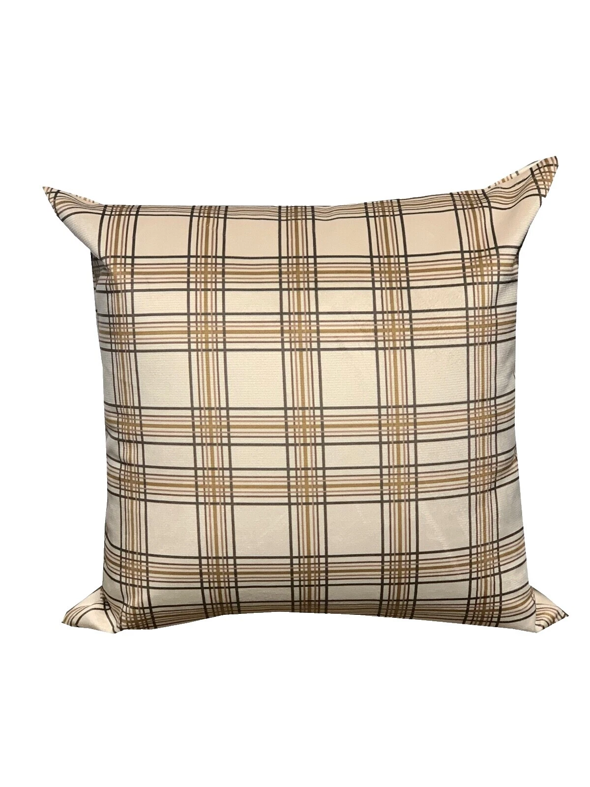 Brown Plaid Home Décor Pillows