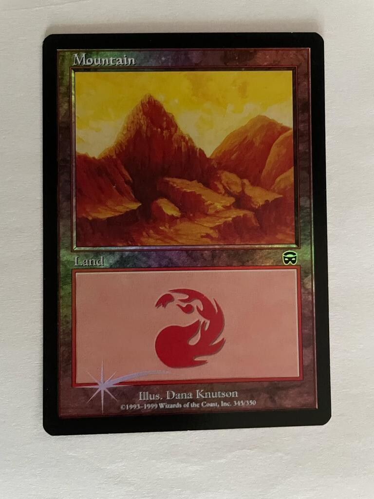 MTG FOIL MERCADIAN MASQUES MOUNTAIN NM MAGIC THE GATHERING #345/350 ENGLISH LAND