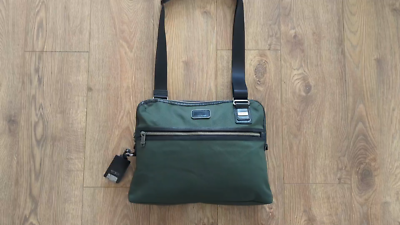Tumi Alpha Bravo Messenger Laptop Messenger Bag Dark Green | eBay
