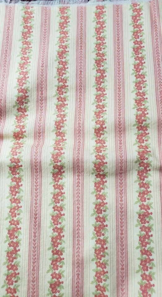 Pink Yellow Cotton Sewing Fabric Material Moda Fabrics Crafts 1 1/2 Yards - Image 4 of 4