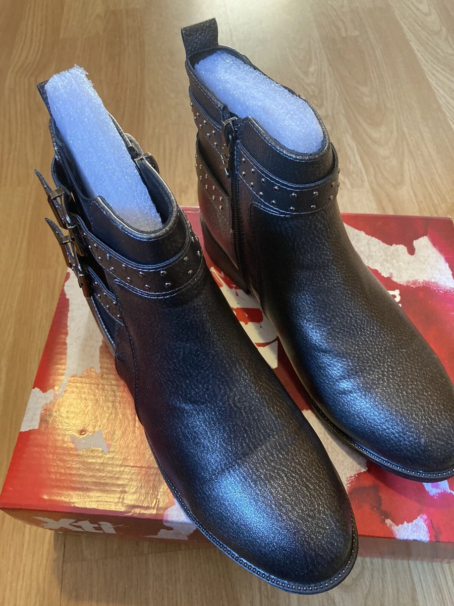 Metallic shop flat boots