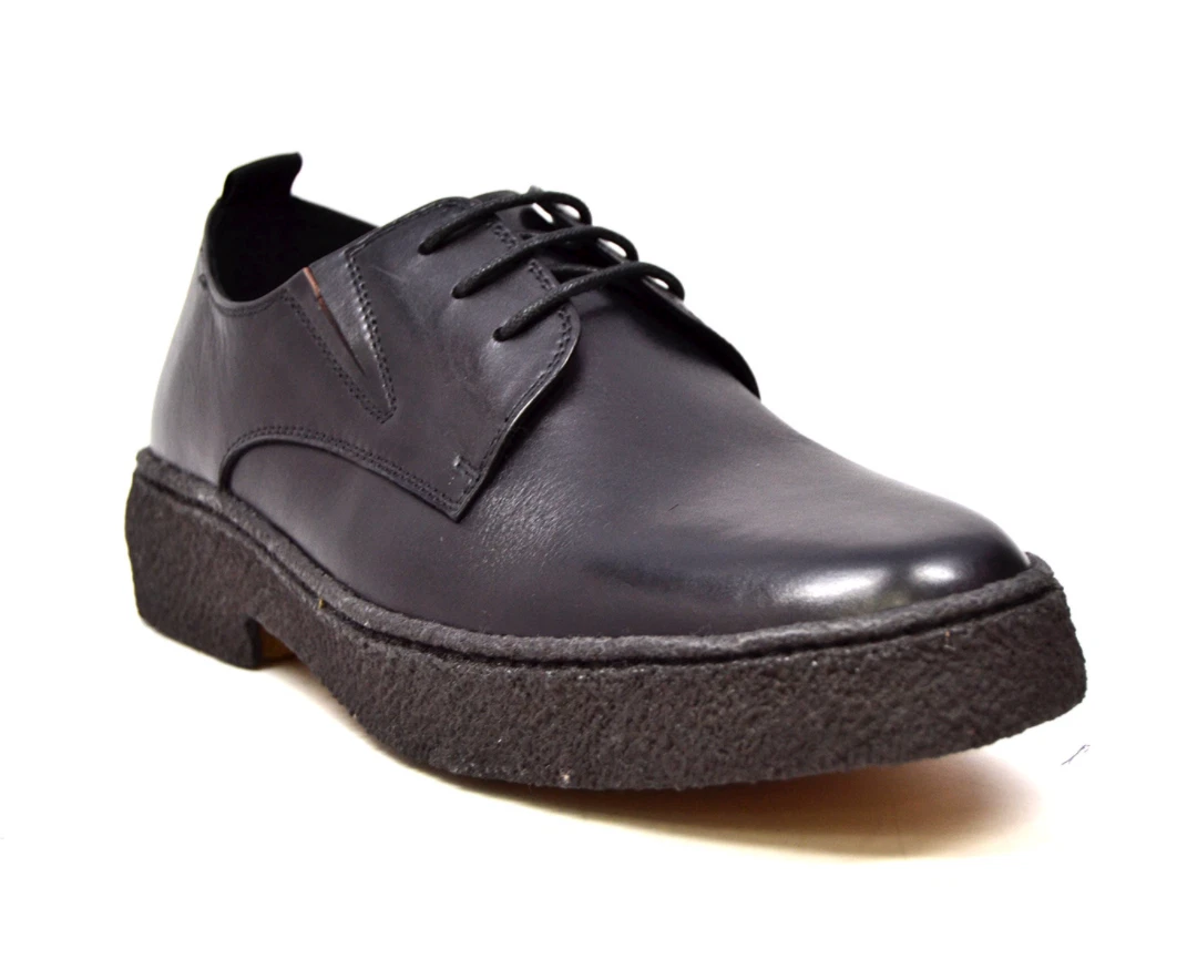NEW British Walker Mens Casual Shoes Lace Low Cut Original Playboy Leather Black
