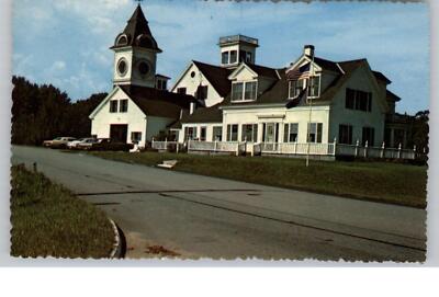 The old Clock Farm Kennebunk Maine Cars American Flag c1970 Postcard