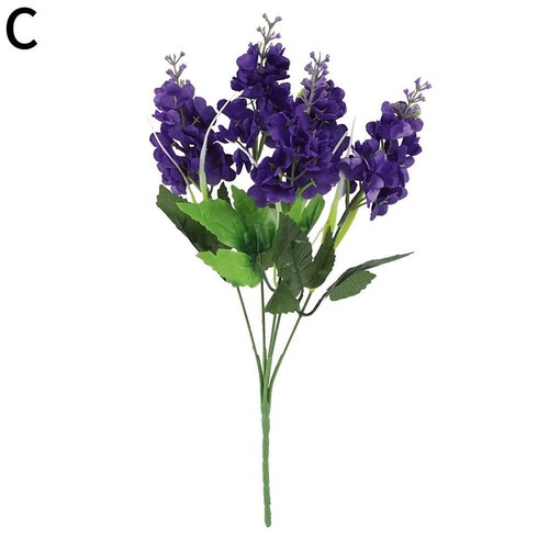 Artificial Flower Bouquet 5 Heads Hyacinth 33cm Purple White Pink Yellow-Pla ✨h - Photo 20/28