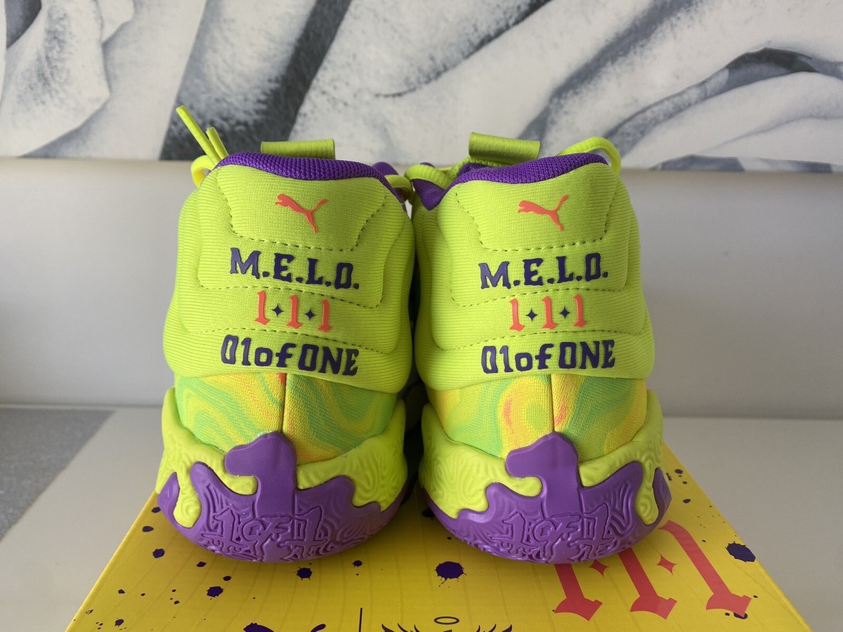 Puma x Lamelo Mb.03 Spark Yellow Purple Red Men's 8-13 GS 4