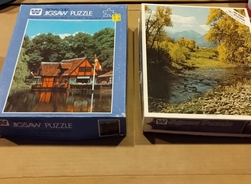 Lot Of 2 Vintage Whitman Jigsaw Puzzles