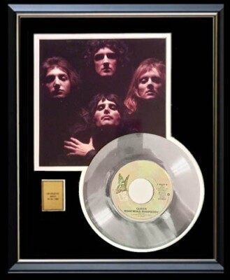 QUEEN of BOHEMIA Maia プレート　６個 QUEEN BOHEMIAN RHAPSODY 45 RPM WHITE GOLD PLATINUM TONE RECORD NON
