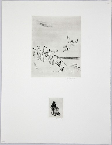 ARNO MOHR - Strandengel - Radierung - 1994 - Picture 2 of 2
