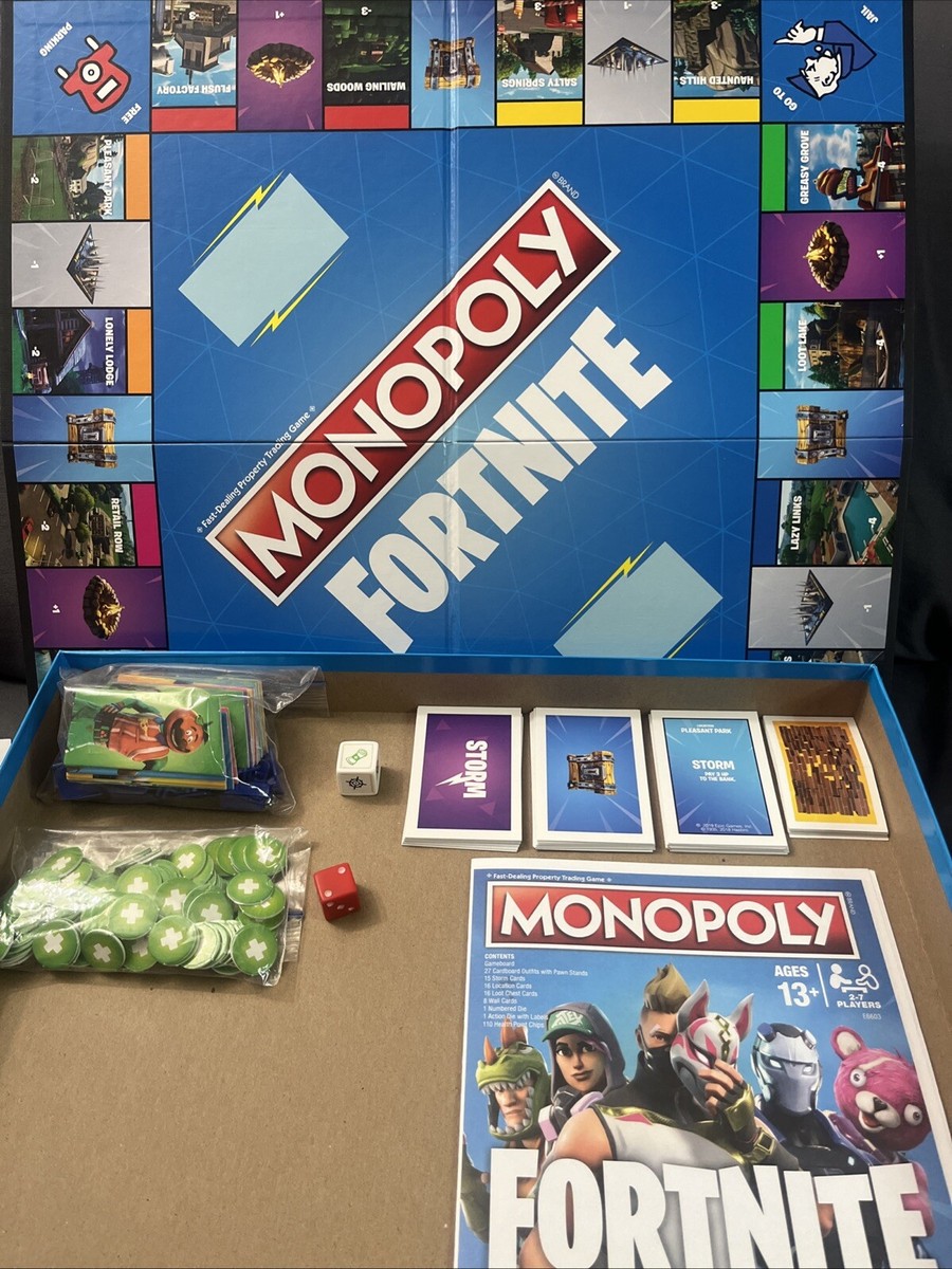 Monopoly FortNite Edition Board Game Hasbro Gaming Unused Game